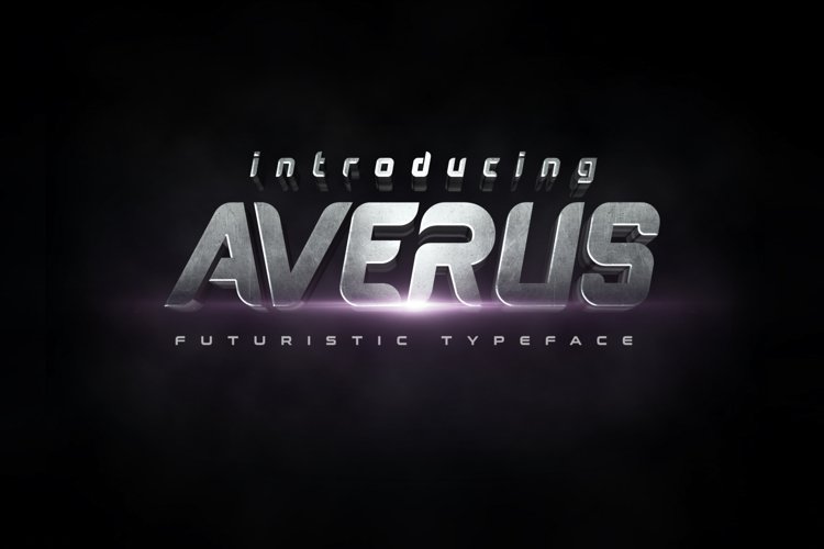 Averus | Futuristic Typeface example image 1