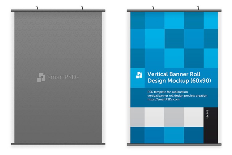 Vertical Banner Roll Design Mockup example image 1