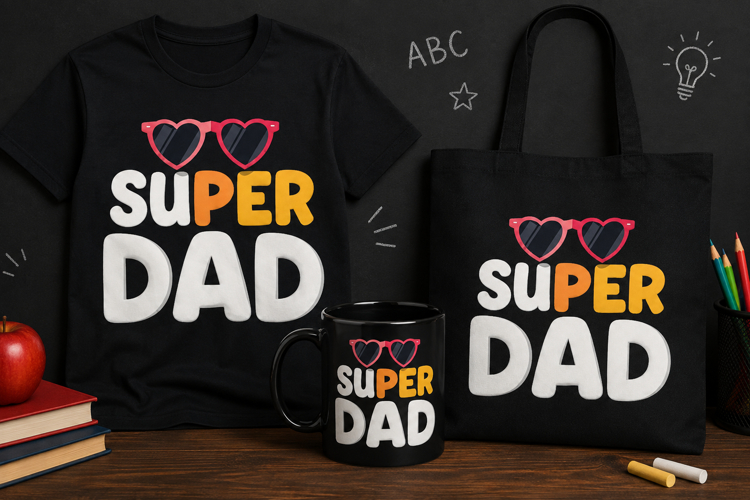 Super Dad PNG, Retro Father’s Day Design | Dad Shirt