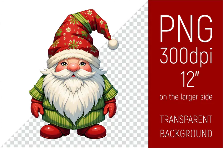Christmas Gnome PNG | Christmas Sublimation Design