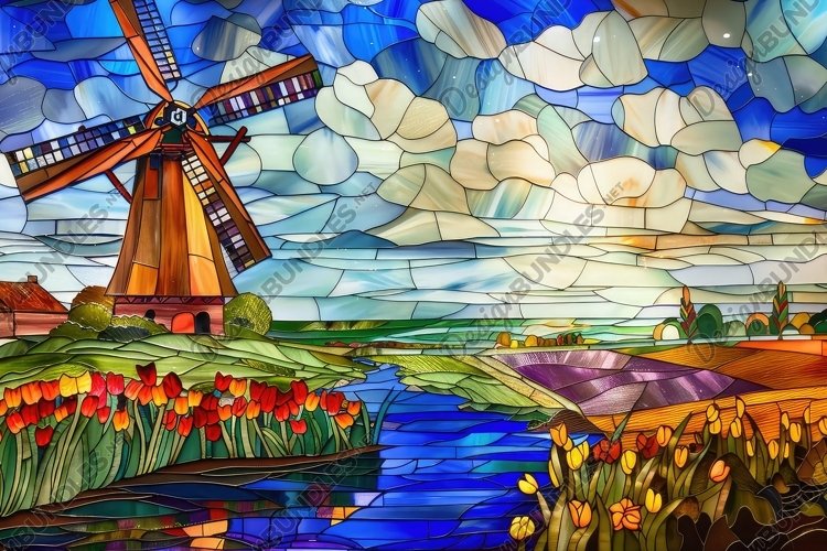 Stained Glass Texture Image 15