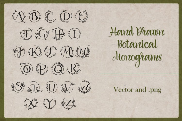 Botanical Monograms example image 1