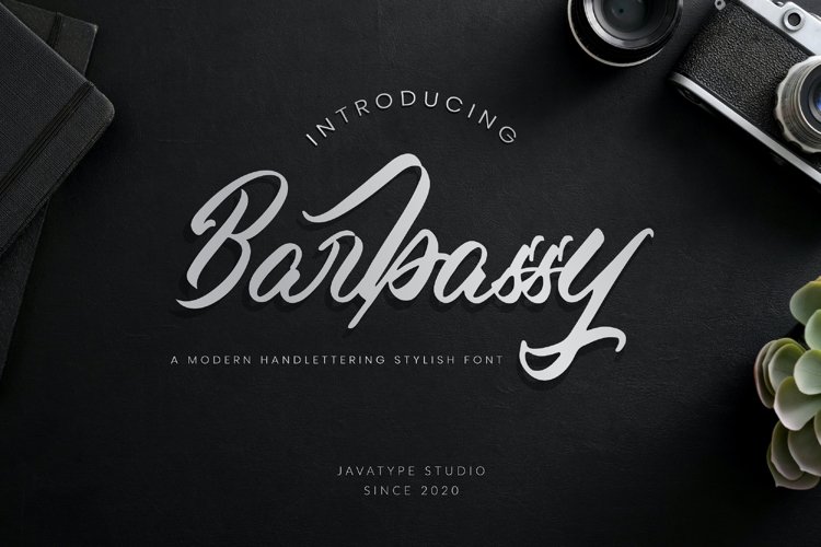 Barbassy - A Modern Hand lettering Script example image 1