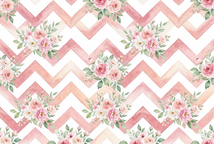 watercolor seamless pattern, Mothers Day