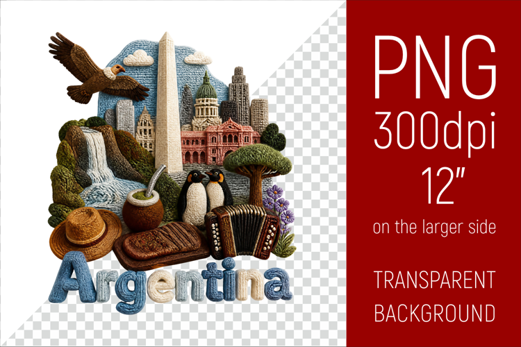 Argentina Travel Landmark | National Culture Illustration