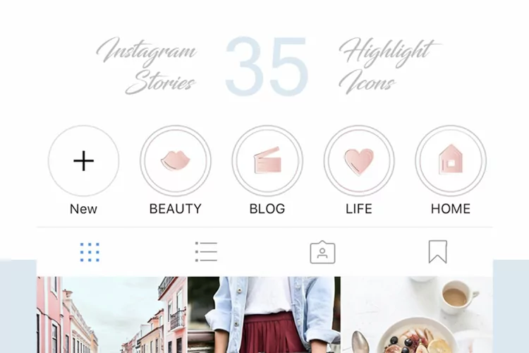 ROSE GOLD - Instagram Story Icons