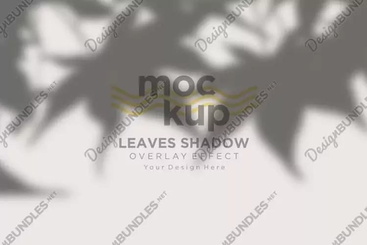 Leaves Shadow Overlay Effect Mockup