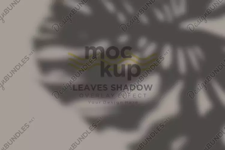 Leaves Shadow Overlay Effect Mockup