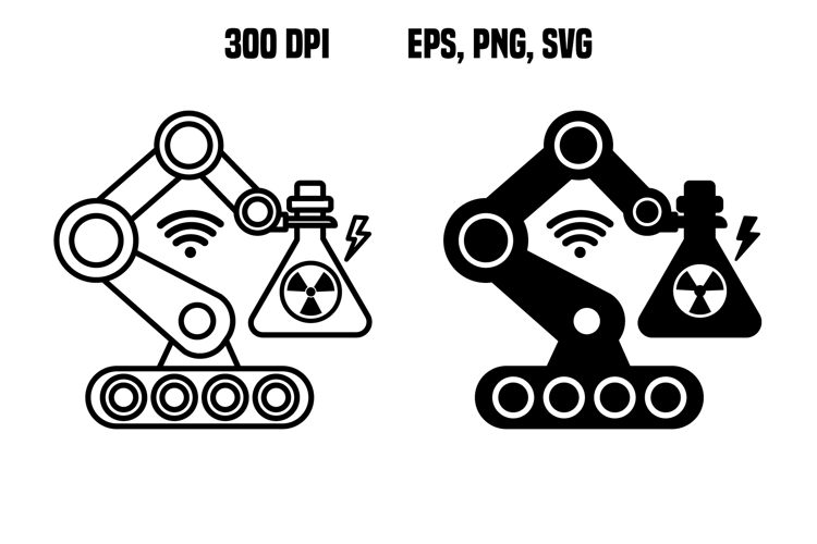 Hazardous Environment Robot Icons