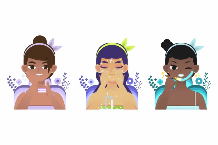 Collections of Woman Skincare Routine