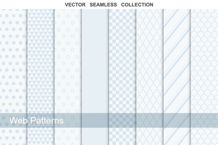 Collection of web seamless patterns. example image 1