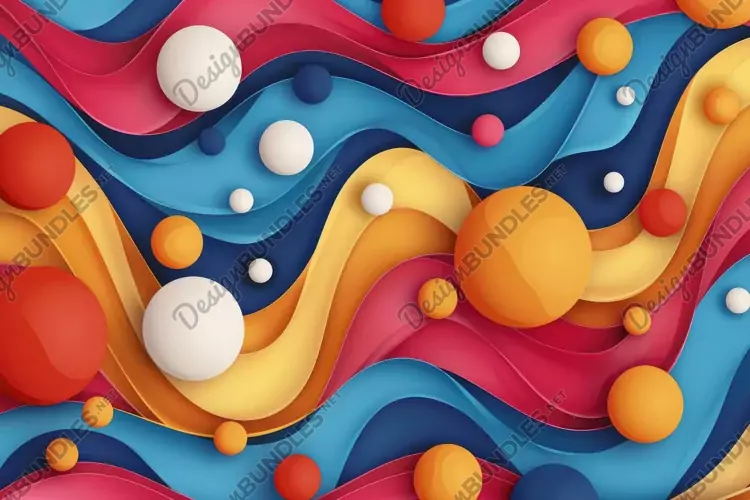 Flat Abstract Doodle Background Wallpaper