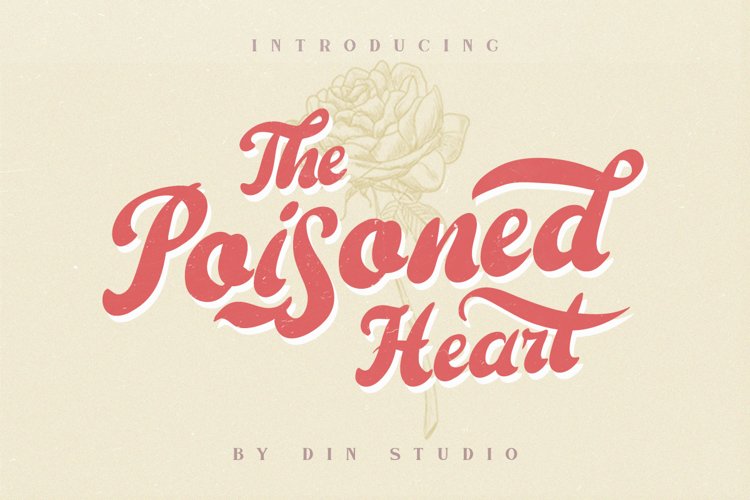 The Poisoned Heart - Retro Vintage Font example image 1