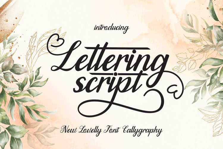 Lettering script example image 1