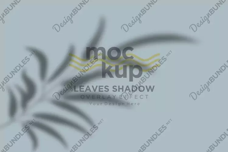 Leaves Shadow Overlay Effect Mockup