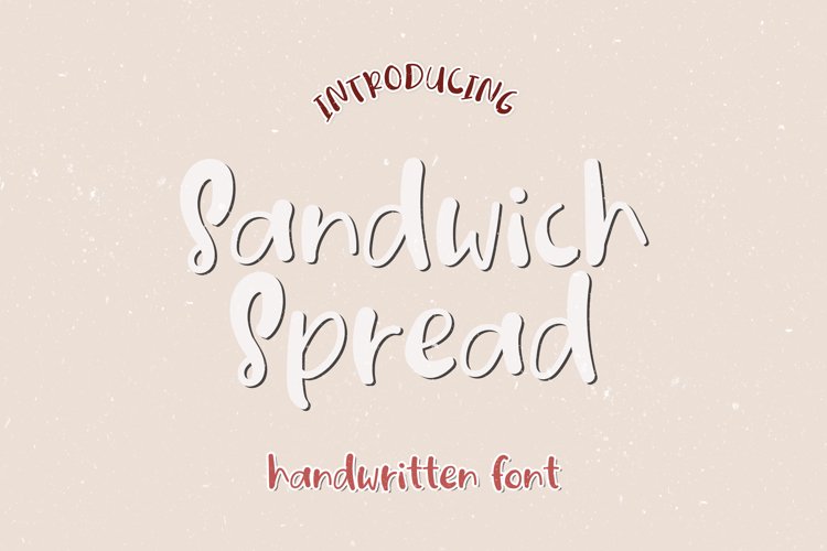 Sandwich Spread - A Quirky Handwritten Font example image 1