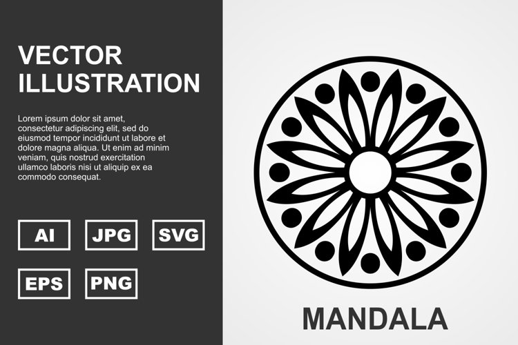 Vector Mandala Illustration Design example image 1