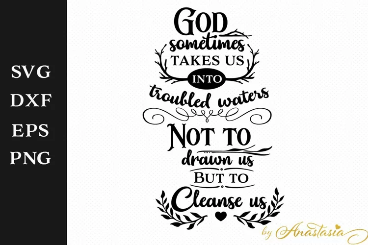 Troubled waters SVG Cut File