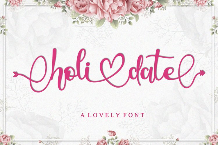 Holidate - A Lovely Font example image 1