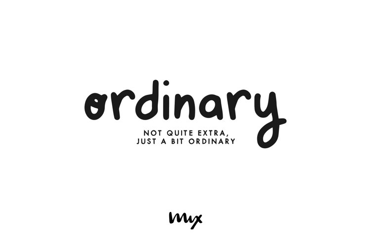Ordinary - A Loopy Handwritten Font example image 1