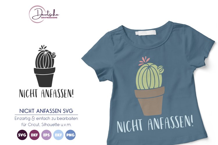 Nicht Anfassen SVG | Kaktus SVG example image 1