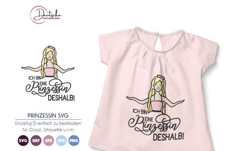 Prinzessin SVG | Ich bin Prinzessin SVG example image 1