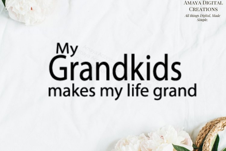 My Grandkids makes my life Grand Svg File example image 1