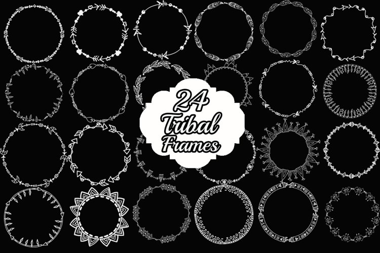 Chalkboard Wreath clipart example image 1