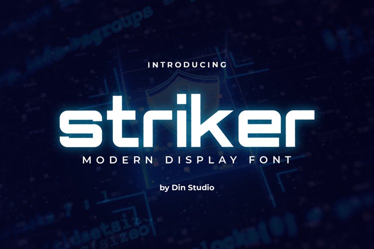 Striker-Modern Display Font example image 1