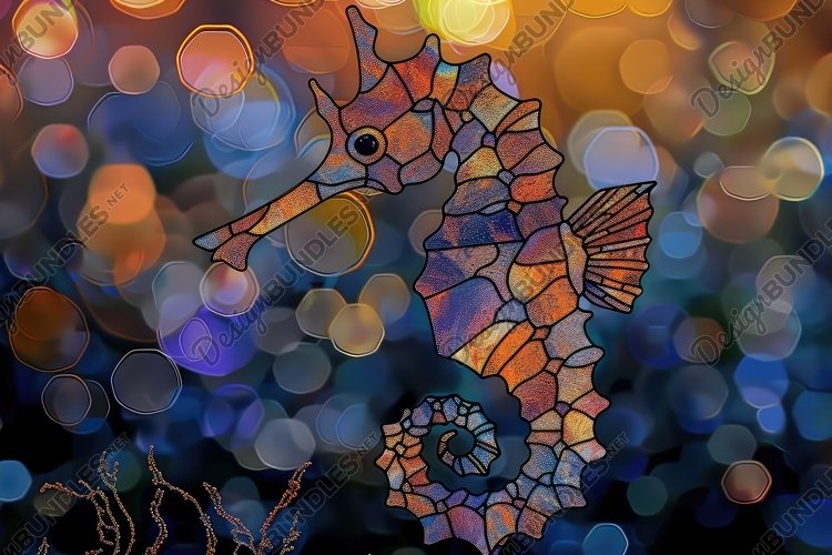 Stained Glass Texture Image 14