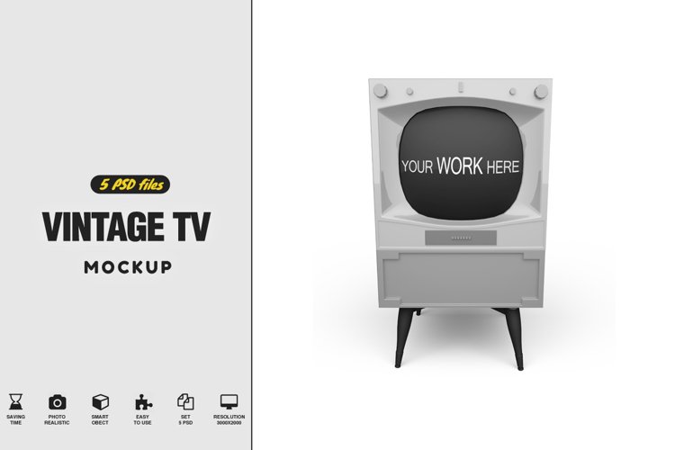 Vintage Television Vol.1 Mockup example image 1
