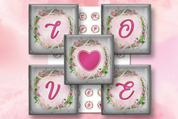 Alphabet Digital Collage Sheet, Digital Letters, Downloads example image 1