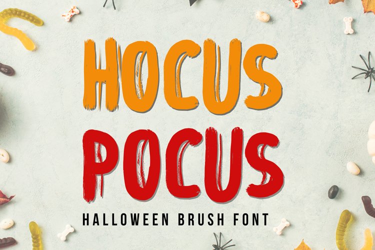Hocus Focus - Halloween Brush Font example image 1