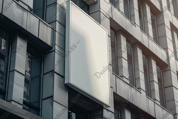 Commercial Building Signboard Mockup