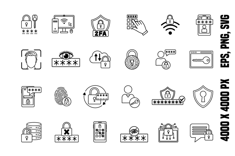 Password Icon Set