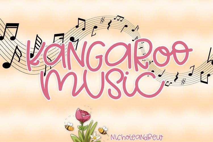 Kangaroo Music - A Fun Mixed Case Font example image 1