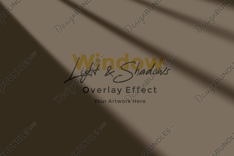 Window Sunlight Shadow Overlay Effect Mockup