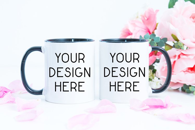 Mug Mockup Valentine's Day 11 Oz White Coffee Cup Mock up example image 1