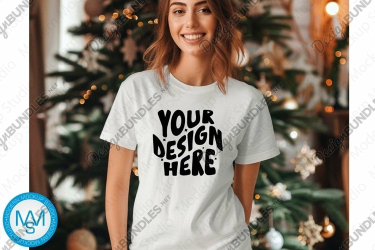 White Tshirt Mockup Image 20