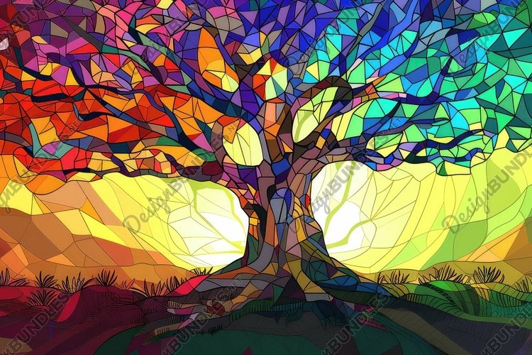 Stained Glass Texture Image 3