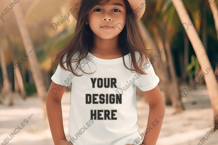 White Tshirt Mockup Image 13