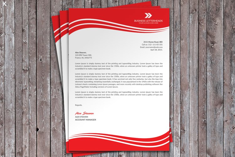 Business Letter Head Templates example image 1