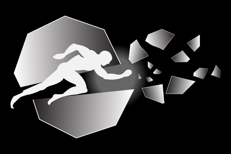 Athlete Silhouette Image 13