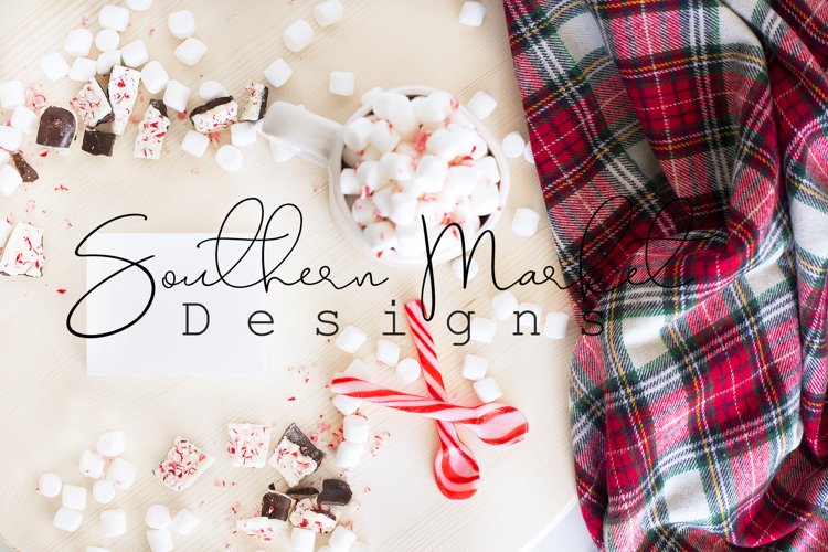 3x4 Christmas Wood Sign Mock Up Farmhouse Styled Photo example image 1