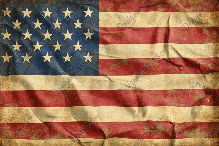 American Flag Clipart Image 3