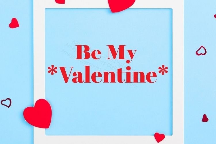 Be My Valentine SVG, Instant Download example image 1