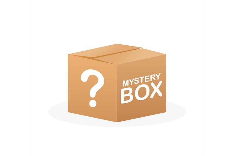 Mystery box. Packaging for concept design. Surprise present. example image 1
