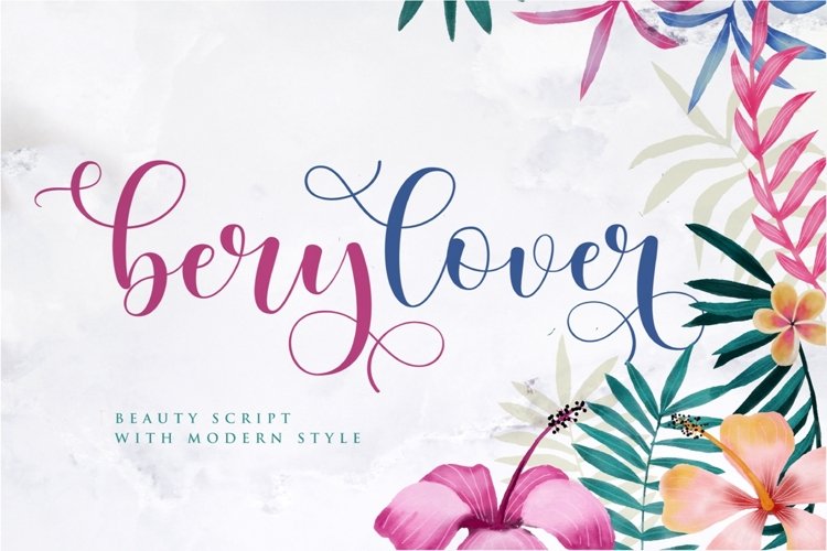 berylover - script fonts example image 1
