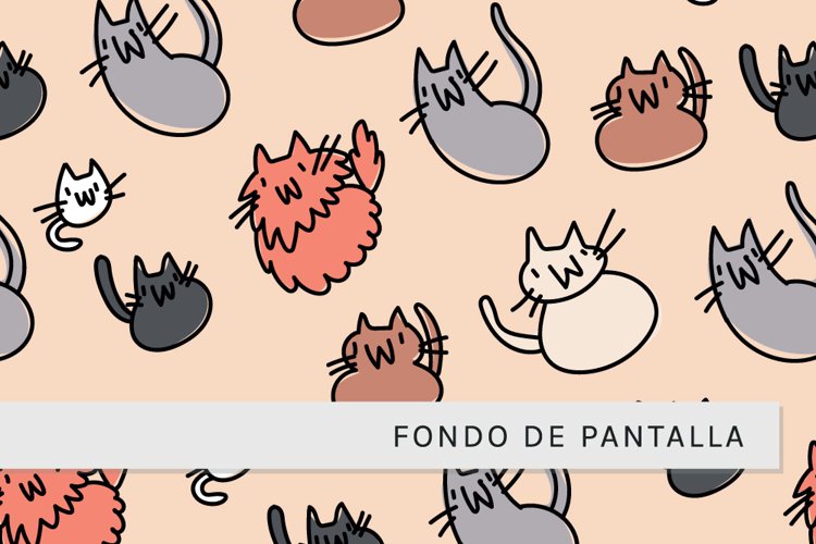 Patron de Gatos Divertidos example image 1