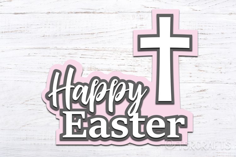 Happy Easter Layered SVG 3d Easter SVG
